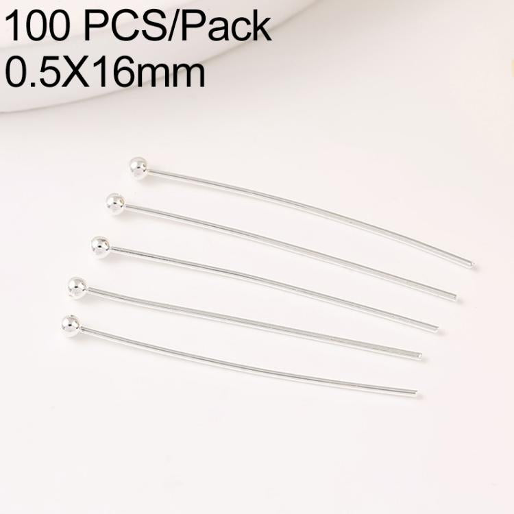 Confezione da 100 spilli a testa sferica in rame placcato oro per la creazione di gioielli fai da te., 1.8mm Ball Pin 0.5x12mm, 1.8mm Ball Pin 0.5x14mm, 1.8mm Ball Pin 0.5x16mm, 1.8mm Ball Pin 0.5x18mm