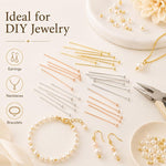 Confezione da 100 spilli a testa sferica in rame placcato oro per la creazione di gioielli fai da te., 1.8mm Ball Pin 0.5x12mm, 1.8mm Ball Pin 0.5x14mm, 1.8mm Ball Pin 0.5x16mm, 1.8mm Ball Pin 0.5x18mm