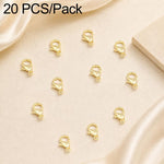 Confezione da 20 pezzi di chiusure a moschettone placcate in oro per bracciali e collane, fibbie a molla per la creazione di gioielli fai da te., 301#10mm, 302#12mm, 901#10mm, 902#12mm