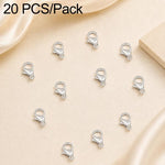 Confezione da 20 pezzi di chiusure a moschettone placcate in oro per bracciali e collane, fibbie a molla per la creazione di gioielli fai da te., 301#10mm, 302#12mm, 901#10mm, 902#12mm