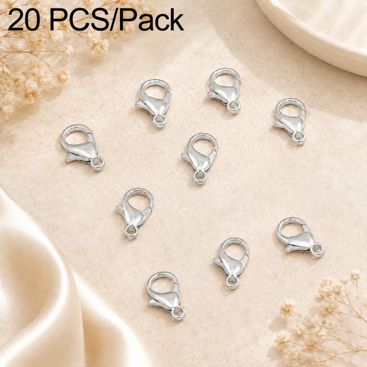 Confezione da 20 pezzi di chiusure a moschettone placcate in oro per bracciali e collane, fibbie a molla per la creazione di gioielli fai da te., 301#10mm, 302#12mm, 901#10mm, 902#12mm