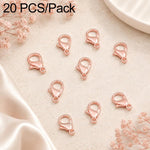 Confezione da 20 pezzi di chiusure a moschettone placcate in oro per bracciali e collane, fibbie a molla per la creazione di gioielli fai da te., 301#10mm, 302#12mm, 901#10mm, 902#12mm