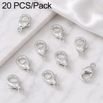 Confezione da 20 pezzi di chiusure a moschettone placcate in oro per bracciali e collane, fibbie a molla per la creazione di gioielli fai da te., 301#10mm, 302#12mm, 901#10mm, 902#12mm