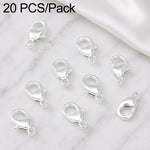 Confezione da 20 pezzi di chiusure a moschettone placcate in oro per bracciali e collane, fibbie a molla per la creazione di gioielli fai da te., 301#10mm, 302#12mm, 901#10mm, 902#12mm