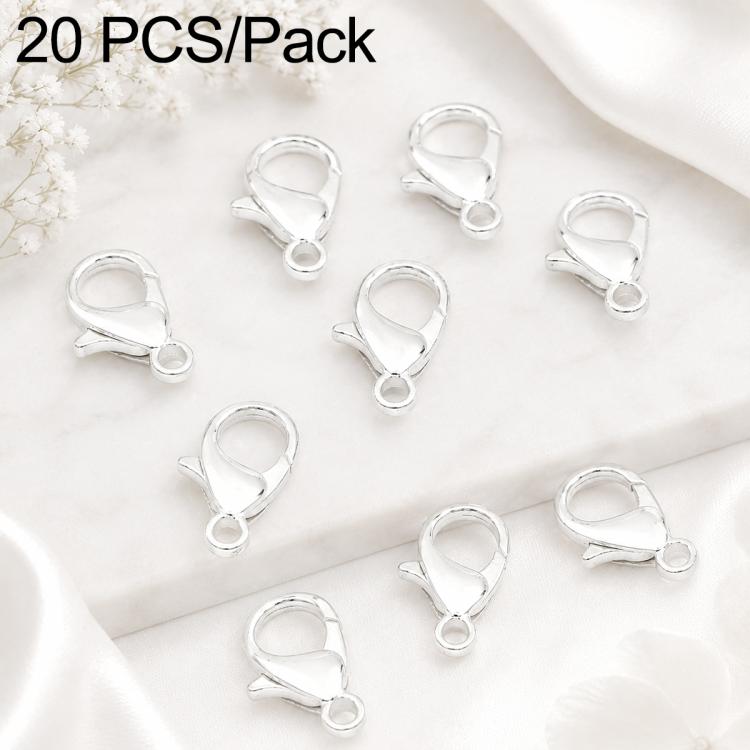 Confezione da 20 pezzi di chiusure a moschettone placcate in oro per bracciali e collane, fibbie a molla per la creazione di gioielli fai da te., 303#14mm