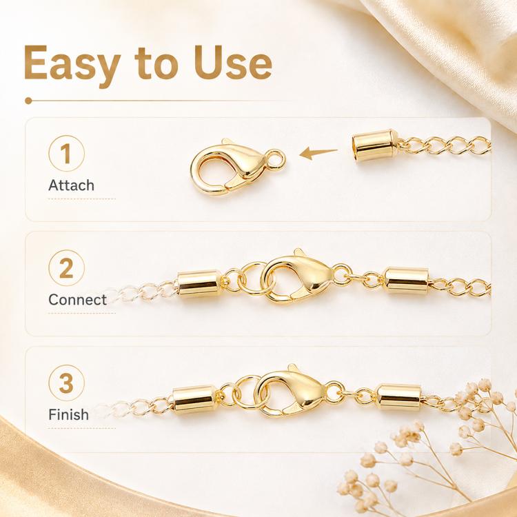 Confezione da 20 pezzi di chiusure a moschettone placcate in oro per bracciali e collane, fibbie a molla per la creazione di gioielli fai da te., 303#14mm
