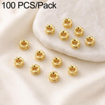 Confezione da 100 pezzi di copriperline a forma di fiore cavo placcati in oro, distanziatori per la creazione di gioielli fai da te., Multi-Petal 8-Petal 10mm, Hollow Smooth 6-Petal 7mm, 4-Petal 6mm, 5-Petal Flower Cap 6mm, 5-Petal Flower Cap 8mm      ...