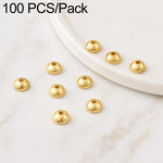 Confezione da 100 pezzi di copriperline a forma di fiore cavo placcati in oro, distanziatori per la creazione di gioielli fai da te., Circular Hollow 10mm, Solid Vertical Striped Bead Cap 8mm, 8-Pointed Star Flower Cap 8mm, 8-Pointed Star Flower Cap 11...