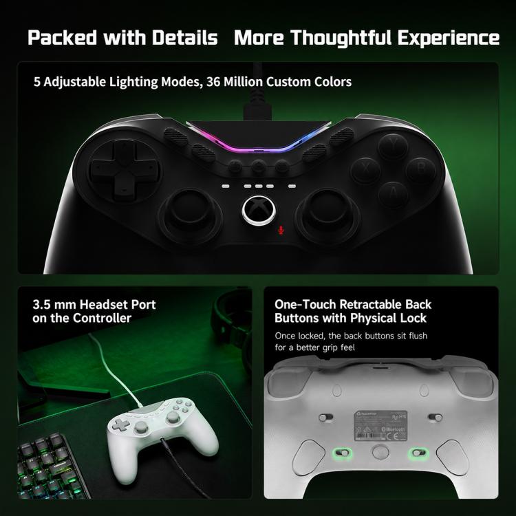 GameSir T3 Pro Tarantula Controller di gioco cablato per Xbox, PC, Steam e Android, T3 Pro