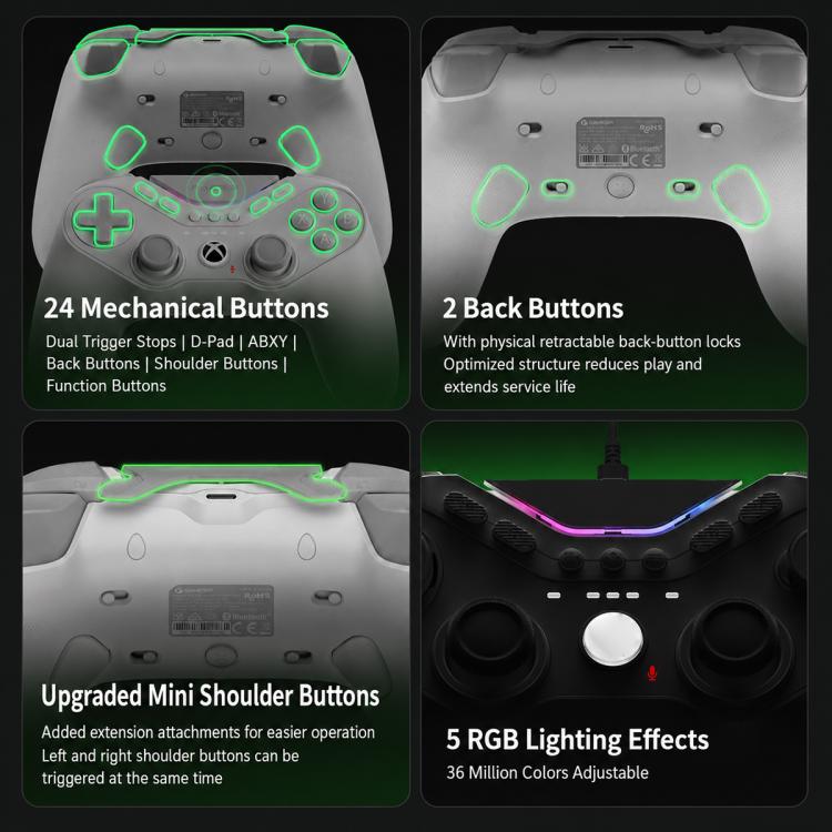 GameSir T3 Pro Tarantula Controller di gioco cablato per Xbox, PC, Steam e Android, T3 Pro