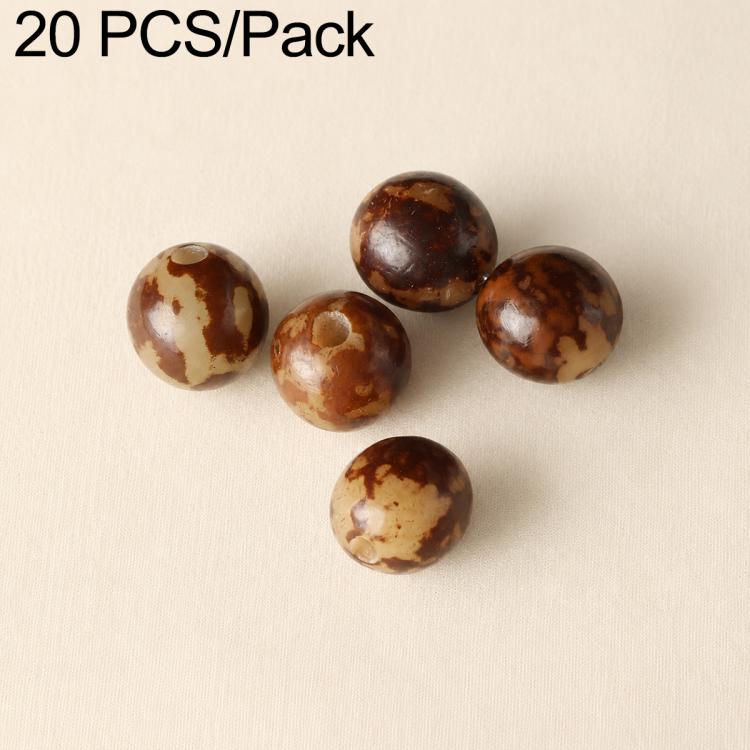 20 pezzi/confezione di perline Bodhi naturali a 18 semi, sfuse, per braccialetti fai da te e accessori, Vertical Hole Dragon Bone, Amber, Duck Tendon Vine, Moon Seed, Wild Walnut, Horizontal Hole Dragon Bone, Oval Golden Line, Small Ruyi Bodhi Bead 5-7...