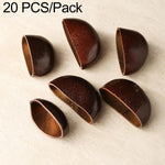 20 pezzi/confezione di perline Bodhi naturali a 18 semi, sfuse, per braccialetti fai da te e accessori, Vertical Hole Dragon Bone, Amber, Duck Tendon Vine, Moon Seed, Wild Walnut, Horizontal Hole Dragon Bone, Oval Golden Line, Small Ruyi Bodhi Bead 5-7...