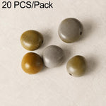 20 pezzi/confezione di perline Bodhi naturali a 18 semi, sfuse, per braccialetti fai da te e accessori, Vertical Hole Dragon Bone, Amber, Duck Tendon Vine, Moon Seed, Wild Walnut, Horizontal Hole Dragon Bone, Oval Golden Line, Small Ruyi Bodhi Bead 5-7...