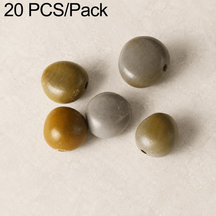 20 pezzi/confezione di perline Bodhi naturali a 18 semi, sfuse, per braccialetti fai da te e accessori, Vertical Hole Dragon Bone, Amber, Duck Tendon Vine, Moon Seed, Wild Walnut, Horizontal Hole Dragon Bone, Oval Golden Line, Small Ruyi Bodhi Bead 5-7...