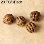 20 pezzi/confezione di perline Bodhi naturali a 18 semi, sfuse, per braccialetti fai da te e accessori, Vertical Hole Dragon Bone, Amber, Duck Tendon Vine, Moon Seed, Wild Walnut, Horizontal Hole Dragon Bone, Oval Golden Line, Small Ruyi Bodhi Bead 5-7...