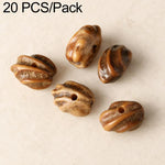 20 pezzi/confezione di perline Bodhi naturali a 18 semi, sfuse, per braccialetti fai da te e accessori, Vertical Hole Dragon Bone, Amber, Duck Tendon Vine, Moon Seed, Wild Walnut, Horizontal Hole Dragon Bone, Oval Golden Line, Small Ruyi Bodhi Bead 5-7...
