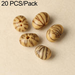 20 pezzi/confezione di perline Bodhi naturali a 18 semi, sfuse, per braccialetti fai da te e accessori, Vertical Hole Dragon Bone, Amber, Duck Tendon Vine, Moon Seed, Wild Walnut, Horizontal Hole Dragon Bone, Oval Golden Line, Small Ruyi Bodhi Bead 5-7...