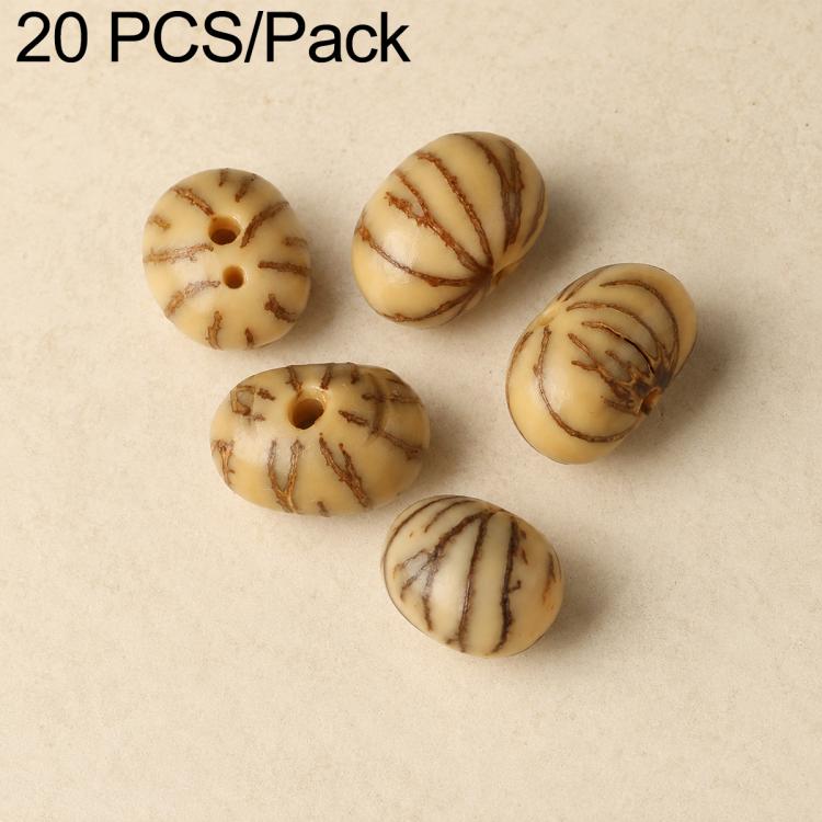 20 pezzi/confezione di perline Bodhi naturali a 18 semi, sfuse, per braccialetti fai da te e accessori, Vertical Hole Dragon Bone, Amber, Duck Tendon Vine, Moon Seed, Wild Walnut, Horizontal Hole Dragon Bone, Oval Golden Line, Small Ruyi Bodhi Bead 5-7...