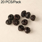 20 pezzi/confezione di perline Bodhi naturali a 18 semi, sfuse, per braccialetti fai da te e accessori, Vertical Hole Dragon Bone, Amber, Duck Tendon Vine, Moon Seed, Wild Walnut, Horizontal Hole Dragon Bone, Oval Golden Line, Small Ruyi Bodhi Bead 5-7...