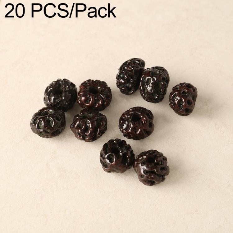 20 pezzi/confezione di perline Bodhi naturali a 18 semi, sfuse, per braccialetti fai da te e accessori, Vertical Hole Dragon Bone, Amber, Duck Tendon Vine, Moon Seed, Wild Walnut, Horizontal Hole Dragon Bone, Oval Golden Line, Small Ruyi Bodhi Bead 5-7...