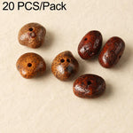 20 pezzi/confezione di perline Bodhi naturali a 18 semi, sfuse, per braccialetti fai da te e accessori, Vertical Hole Dragon Bone, Amber, Duck Tendon Vine, Moon Seed, Wild Walnut, Horizontal Hole Dragon Bone, Oval Golden Line, Small Ruyi Bodhi Bead 5-7...