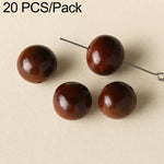 20 pezzi/confezione di perline Bodhi naturali a 18 semi, sfuse, per braccialetti fai da te e accessori, Vertical Hole Dragon Bone, Amber, Duck Tendon Vine, Moon Seed, Wild Walnut, Horizontal Hole Dragon Bone, Oval Golden Line, Small Ruyi Bodhi Bead 5-7...
