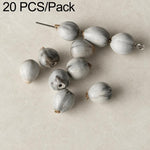 20 pezzi/confezione di perline Bodhi naturali a 18 semi, sfuse, per braccialetti fai da te e accessori, Vertical Hole Dragon Bone, Amber, Duck Tendon Vine, Moon Seed, Wild Walnut, Horizontal Hole Dragon Bone, Oval Golden Line, Small Ruyi Bodhi Bead 5-7...