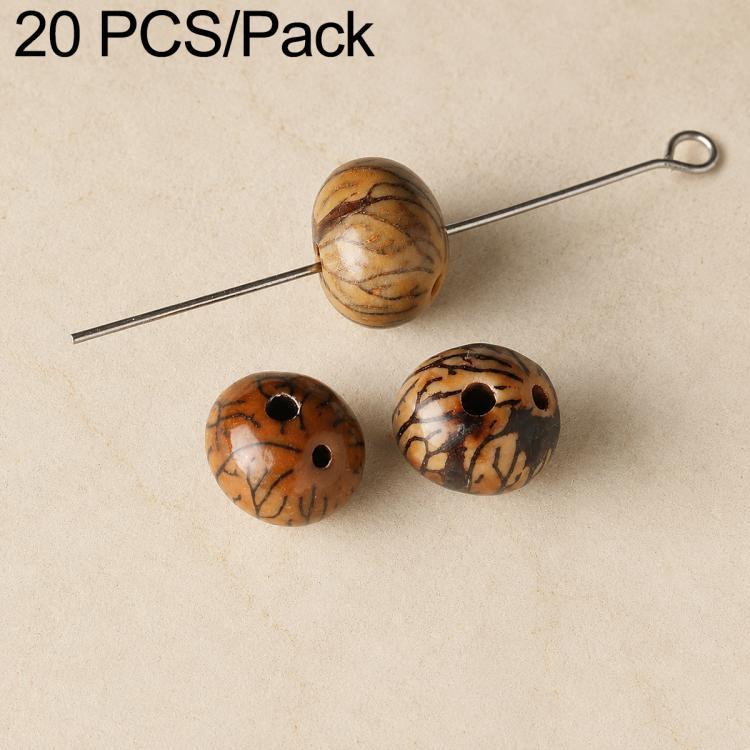 20 pezzi/confezione di perline Bodhi naturali a 18 semi, sfuse, per braccialetti fai da te e accessori, Vertical Hole Dragon Bone, Amber, Duck Tendon Vine, Moon Seed, Wild Walnut, Horizontal Hole Dragon Bone, Oval Golden Line, Small Ruyi Bodhi Bead 5-7...