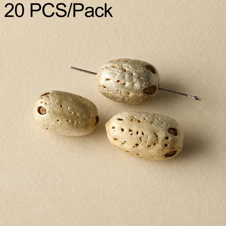 20 pezzi/confezione di perline Bodhi naturali a 18 semi, sfuse, per braccialetti fai da te e accessori, Vertical Hole Dragon Bone, Amber, Duck Tendon Vine, Moon Seed, Wild Walnut, Horizontal Hole Dragon Bone, Oval Golden Line, Small Ruyi Bodhi Bead 5-7...