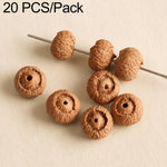 20 pezzi/confezione di perline Bodhi naturali a 18 semi, sfuse, per braccialetti fai da te e accessori, Vertical Hole Dragon Bone, Amber, Duck Tendon Vine, Moon Seed, Wild Walnut, Horizontal Hole Dragon Bone, Oval Golden Line, Small Ruyi Bodhi Bead 5-7...