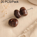 20 pezzi/confezione di perline Bodhi naturali a 18 semi, sfuse, per braccialetti fai da te e accessori, Vertical Hole Dragon Bone, Amber, Duck Tendon Vine, Moon Seed, Wild Walnut, Horizontal Hole Dragon Bone, Oval Golden Line, Small Ruyi Bodhi Bead 5-7...