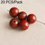20 pezzi/confezione di perline Bodhi naturali a 18 semi, sfuse, per braccialetti fai da te e accessori, Vertical Hole Dragon Bone, Amber, Duck Tendon Vine, Moon Seed, Wild Walnut, Horizontal Hole Dragon Bone, Oval Golden Line, Small Ruyi Bodhi Bead 5-7...