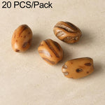 20 pezzi/confezione di perline Bodhi naturali a 18 semi, sfuse, per braccialetti fai da te e accessori, Vertical Hole Dragon Bone, Amber, Duck Tendon Vine, Moon Seed, Wild Walnut, Horizontal Hole Dragon Bone, Oval Golden Line, Small Ruyi Bodhi Bead 5-7...