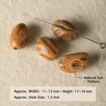 20 pezzi/confezione di perline Bodhi naturali a 18 semi, sfuse, per braccialetti fai da te e accessori, Vertical Hole Dragon Bone, Amber, Duck Tendon Vine, Moon Seed, Wild Walnut, Horizontal Hole Dragon Bone, Oval Golden Line, Small Ruyi Bodhi Bead 5-7...