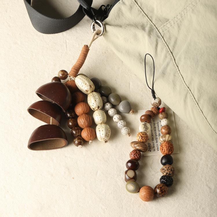 20 pezzi/confezione di perline Bodhi naturali a 18 semi, sfuse, per braccialetti fai da te e accessori, Vertical Hole Dragon Bone, Amber, Duck Tendon Vine, Moon Seed, Wild Walnut, Horizontal Hole Dragon Bone, Oval Golden Line, Small Ruyi Bodhi Bead 5-7...