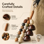 Perline Bodhi naturali a 18 semi, sfuse, per braccialetti fai da te e accessori., Small Bead Strand Set, Duck Tendon Vine Set, Full Strand Beads Set