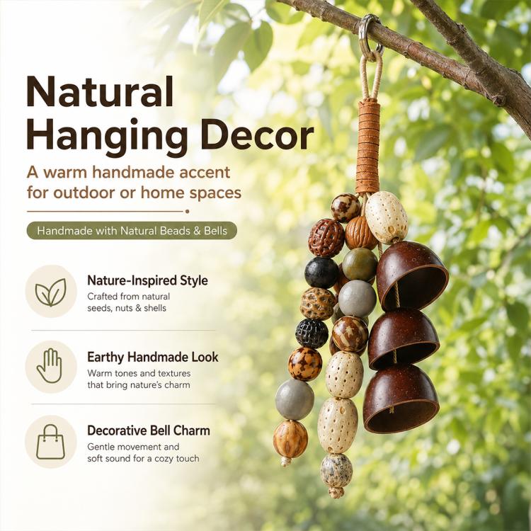 Perline Bodhi naturali a 18 semi, sfuse, per braccialetti fai da te e accessori., Small Bead Strand Set, Duck Tendon Vine Set, Full Strand Beads Set