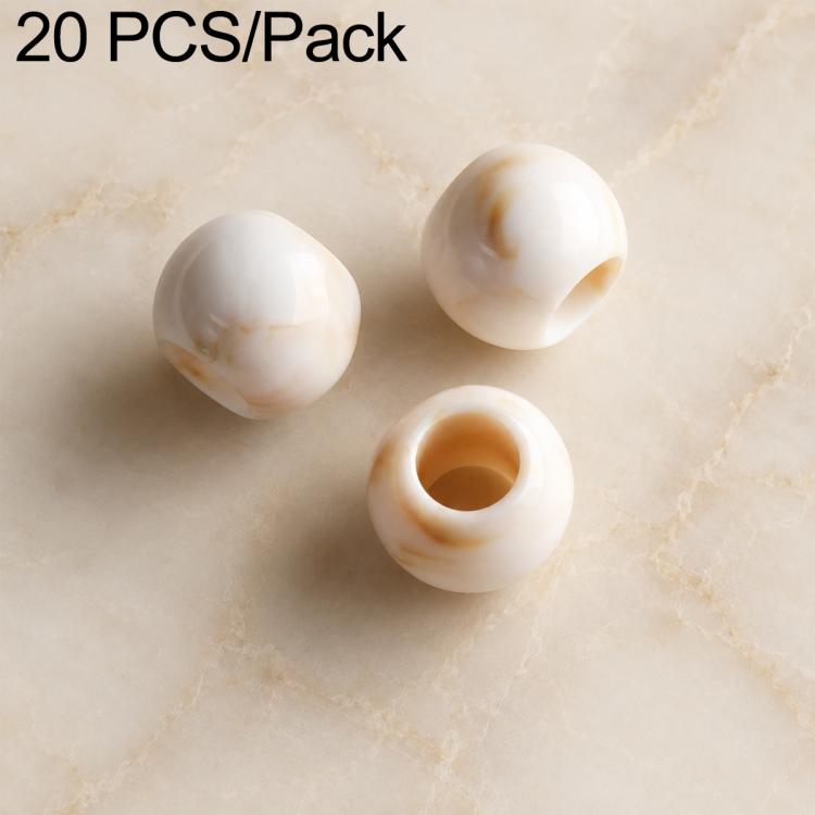 20 pezzi/confezione Perline acriliche a foro largo Accessori fai da te, Milk Coffee 12 x 10 mm, Caramel 12 x 10 mm, Earthy Brown 12 x 10 mm, Large Milk Coffee 15 x 13 mm, Milk Coffee 12 x 13 mm, Small Milk Coffee 10 x 8 mm, Milk Coffee 13 x 17 mm      ...