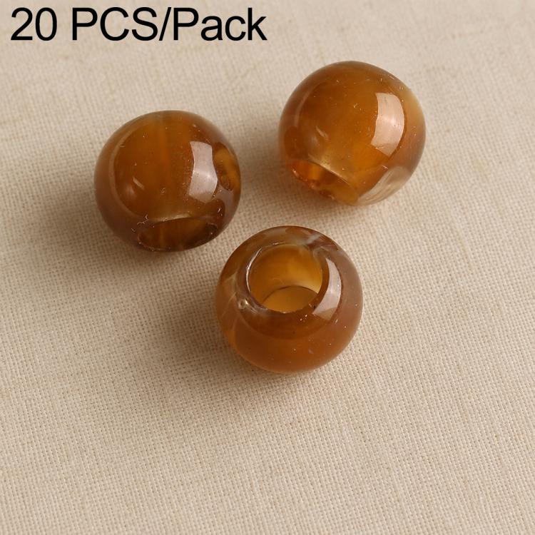 20 pezzi/confezione Perline acriliche a foro largo Accessori fai da te, Milk Coffee 12 x 10 mm, Caramel 12 x 10 mm, Earthy Brown 12 x 10 mm, Large Milk Coffee 15 x 13 mm, Milk Coffee 12 x 13 mm, Small Milk Coffee 10 x 8 mm, Milk Coffee 13 x 17 mm      ...