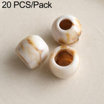 20 pezzi/confezione Perline acriliche a foro largo Accessori fai da te, Milk Coffee 12 x 10 mm, Caramel 12 x 10 mm, Earthy Brown 12 x 10 mm, Large Milk Coffee 15 x 13 mm, Milk Coffee 12 x 13 mm, Small Milk Coffee 10 x 8 mm, Milk Coffee 13 x 17 mm      ...