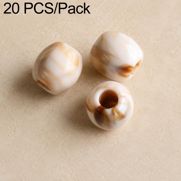 20 pezzi/confezione Perline acriliche a foro largo Accessori fai da te, Milk Coffee 12 x 10 mm, Caramel 12 x 10 mm, Earthy Brown 12 x 10 mm, Large Milk Coffee 15 x 13 mm, Milk Coffee 12 x 13 mm, Small Milk Coffee 10 x 8 mm, Milk Coffee 13 x 17 mm      ...