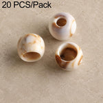 20 pezzi/confezione Perline acriliche a foro largo Accessori fai da te, Milk Coffee 12 x 10 mm, Caramel 12 x 10 mm, Earthy Brown 12 x 10 mm, Large Milk Coffee 15 x 13 mm, Milk Coffee 12 x 13 mm, Small Milk Coffee 10 x 8 mm, Milk Coffee 13 x 17 mm      ...