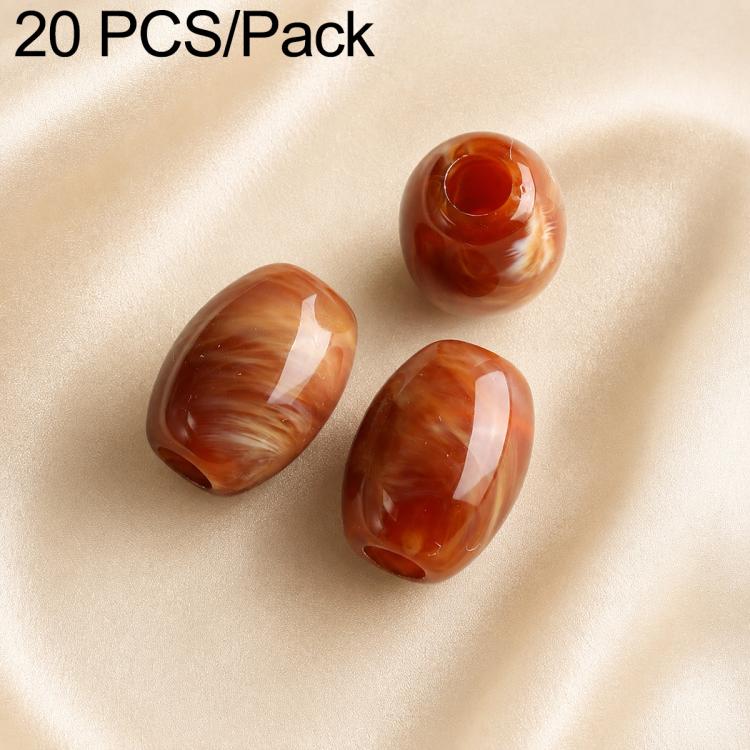 20 pezzi/confezione Perline acriliche a foro largo Accessori fai da te, Milk Coffee 12 x 10 mm, Caramel 12 x 10 mm, Earthy Brown 12 x 10 mm, Large Milk Coffee 15 x 13 mm, Milk Coffee 12 x 13 mm, Small Milk Coffee 10 x 8 mm, Milk Coffee 13 x 17 mm      ...