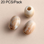 20 pezzi/confezione Perline acriliche a foro largo Accessori fai da te, Milk Coffee 12 x 10 mm, Caramel 12 x 10 mm, Earthy Brown 12 x 10 mm, Large Milk Coffee 15 x 13 mm, Milk Coffee 12 x 13 mm, Small Milk Coffee 10 x 8 mm, Milk Coffee 13 x 17 mm      ...