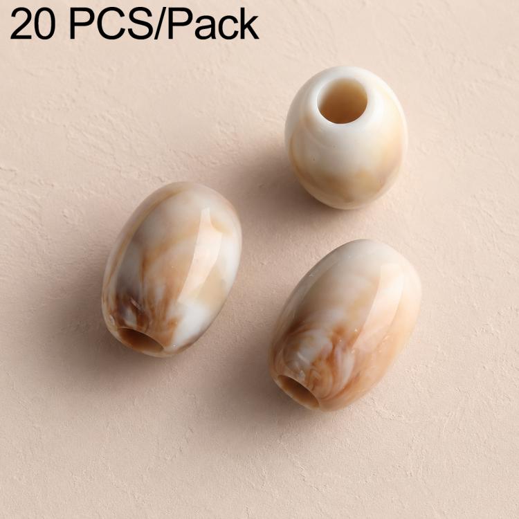 20 pezzi/confezione Perline acriliche a foro largo Accessori fai da te, Milk Coffee 12 x 10 mm, Caramel 12 x 10 mm, Earthy Brown 12 x 10 mm, Large Milk Coffee 15 x 13 mm, Milk Coffee 12 x 13 mm, Small Milk Coffee 10 x 8 mm, Milk Coffee 13 x 17 mm      ...