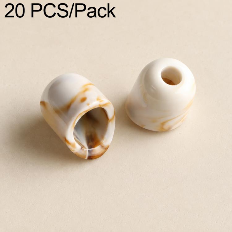 20 pezzi/confezione Perline acriliche a foro largo Accessori fai da te, Milk Coffee 12 x 10 mm, Caramel 12 x 10 mm, Earthy Brown 12 x 10 mm, Large Milk Coffee 15 x 13 mm, Milk Coffee 12 x 13 mm, Small Milk Coffee 10 x 8 mm, Milk Coffee 13 x 17 mm      ...