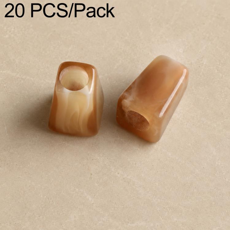 20 pezzi/confezione Perline acriliche a foro largo Accessori fai da te, Milk Coffee 12 x 10 mm, Caramel 12 x 10 mm, Earthy Brown 12 x 10 mm, Large Milk Coffee 15 x 13 mm, Milk Coffee 12 x 13 mm, Small Milk Coffee 10 x 8 mm, Milk Coffee 13 x 17 mm      ...