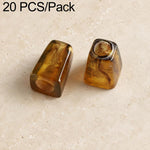 20 pezzi/confezione Perline acriliche a foro largo Accessori fai da te, Milk Coffee 12 x 10 mm, Caramel 12 x 10 mm, Earthy Brown 12 x 10 mm, Large Milk Coffee 15 x 13 mm, Milk Coffee 12 x 13 mm, Small Milk Coffee 10 x 8 mm, Milk Coffee 13 x 17 mm      ...