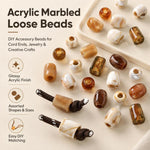 20 pezzi/confezione Perline acriliche a foro largo Accessori fai da te, Milk Coffee 12 x 10 mm, Caramel 12 x 10 mm, Earthy Brown 12 x 10 mm, Large Milk Coffee 15 x 13 mm, Milk Coffee 12 x 13 mm, Small Milk Coffee 10 x 8 mm, Milk Coffee 13 x 17 mm      ...