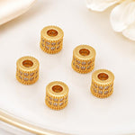 Confezione da 5 perline distanziatrici con foro e zirconi incastonati, placcate in oro, per la creazione di gioielli fai da te., Honeycomb Coin Zircon 4.5mm, Dual-Hole Zircon Bead, Zircon Heart-Shaped Bead, Planet Orbit Zircon, Zircon Spacer 6mm       ...